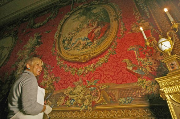 250-year-old tapestries are checked for pests at Osterley Park
